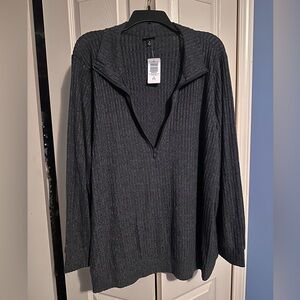 Women's Long Sleeve Gray Top